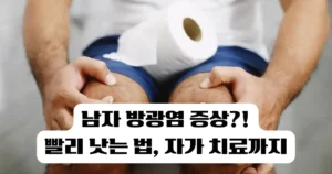 남자 방광염 증상과 빨리 낫는 법, 자가 치료까지 한눈에